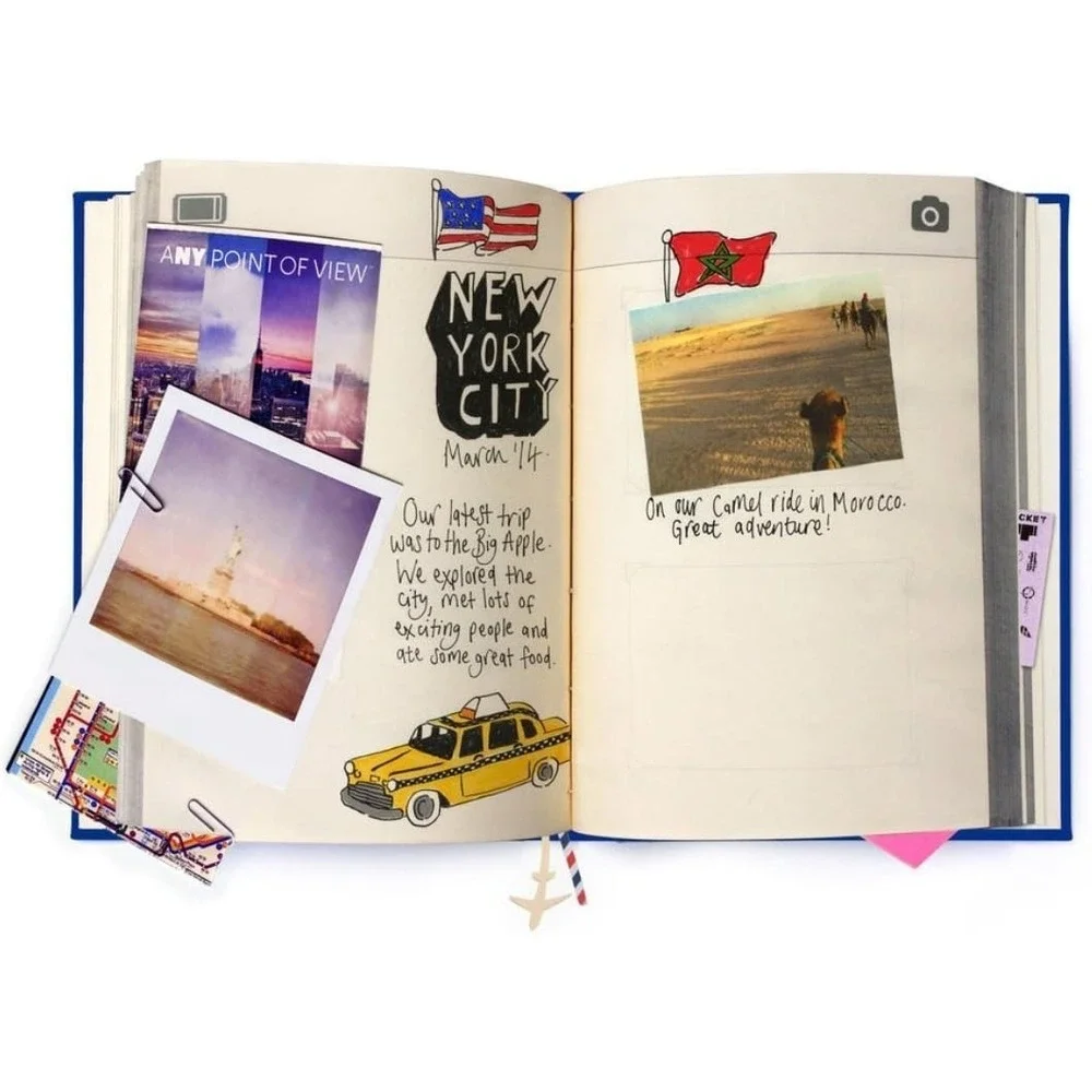 Suck UK My Travel Journal Hardcover Organizer Trip Memory‎ Book Keepsake New